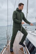 Купить Мужской костюм из софтшелла с флисом и мембраной — утепленный цвета хаки 09615Kh, фото 7