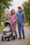 Купить Мужской костюм из софтшелла с флисом и мембраной — утепленный синего цвета 09615S, фото 8