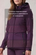 Купить Женский костюм из софтшелла с флисом и мембраной — утепленный темно-фиолетового цвета 09616TF, фото 8