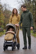 Купить Мужской костюм из софтшелла с флисом и мембраной — утепленный цвета хаки 09617Kh