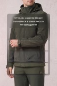 Купить Мужской костюм из софтшелла с флисом и мембраной — утепленный цвета хаки 09617Kh, фото 9