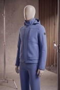 Купить Мужской костюм из софтшелла с флисом и мембраной — утепленный синего цвета 09617S, фото 2