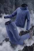 Купить Мужской костюм из софтшелла с флисом и мембраной — утепленный синего цвета 09617S, фото 3