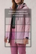 Купить Женский костюм спортивный софтшелл с флисом и мембраной розового цвета 09618R, фото 9