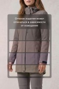 Купить Женский костюм спортивный софтшелл с флисом и мембраной темно-серого цвета 09618TC, фото 9