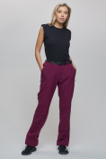 Купить Брюки женские Vаlianly фиолетового цвета 33503F, фото 3