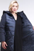 Купить Куртка зимняя женская классическая темно-синего цвета 100-916_123TS, фото 5