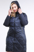 Купить Куртка зимняя женская классическая темно-синего цвета 100-916_123TS, фото 6