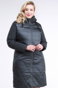 Купить Куртка зимняя женская классическая темно-зеленого цвета 100-916_150TZ, фото 3