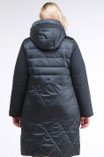Купить Куртка зимняя женская классическая темно-зеленого цвета 100-916_150TZ, фото 4