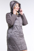 Купить Куртка зимняя женская классическая коричневого цвета 100-916_48K, фото 5
