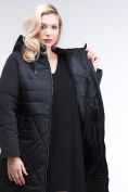 Купить Куртка зимняя женская классическая черного цвета 100-916_701Ch, фото 7