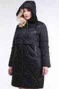 Купить Куртка зимняя женская классическая черного цвета 100-916_701Ch, фото 5
