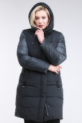 Купить Куртка зимняя женская классическая темно-зеленого цвета 100-921_150TZ, фото 5