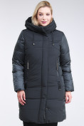 Купить Куртка зимняя женская классическая темно-зеленого цвета 100-921_150TZ, фото 2