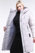 Купить Куртка зимняя женская классическая серого цвета 100-921_46Sr, фото 8