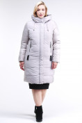 Купить Куртка зимняя женская классическая серого цвета 100-921_46Sr