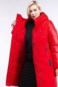 Купить Куртка зимняя женская классическая красного цвета 100-921_7Kr, фото 5
