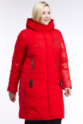 Купить Куртка зимняя женская классическая красного цвета 100-921_7Kr, фото 3