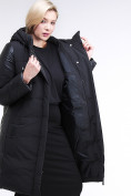 Купить Куртка зимняя женская классическая черного цвета 100-921_701Ch, фото 7