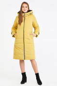 Купить Куртка зимняя женская желтого цвета 100-927_56J