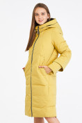 Купить Куртка зимняя женская желтого цвета 100-927_56J, фото 3