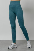 Купить Легинсы для фитнеса женские бирюзового цвета 1001Br, фото 2