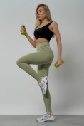 Купить Легинсы для фитнеса женские цвета хаки 1001Kh, фото 17