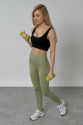 Купить Легинсы для фитнеса женские цвета хаки 1001Kh, фото 18