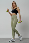 Купить Легинсы для фитнеса женские цвета хаки 1001Kh, фото 20