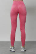 Купить Легинсы для фитнеса женские розового цвета 1001R, фото 11