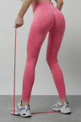 Купить Легинсы для фитнеса женские розового цвета 1001R, фото 12