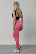 Купить Легинсы для фитнеса женские розового цвета 1001R, фото 5