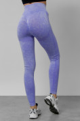 Купить Легинсы для фитнеса женские фиолетового цвета 1002F, фото 11