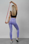 Купить Легинсы для фитнеса женские фиолетового цвета 1002F, фото 14