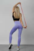 Купить Легинсы для фитнеса женские фиолетового цвета 1002F, фото 15