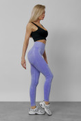 Купить Легинсы для фитнеса женские фиолетового цвета 1002F, фото 5