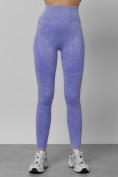Купить Легинсы для фитнеса женские фиолетового цвета 1002F, фото 6