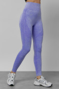 Купить Легинсы для фитнеса женские фиолетового цвета 1002F, фото 8