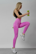Купить Легинсы для фитнеса женские розового цвета 1002R