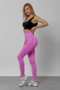 Купить Легинсы для фитнеса женские розового цвета 1002R, фото 15