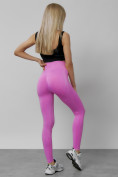 Купить Легинсы для фитнеса женские розового цвета 1002R, фото 16