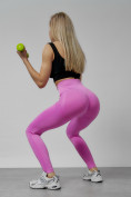 Купить Легинсы для фитнеса женские розового цвета 1002R, фото 3