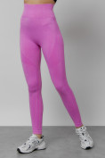 Купить Легинсы для фитнеса женские розового цвета 1002R, фото 5