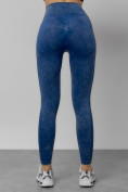 Купить Легинсы для фитнеса женские синего цвета 1002S, фото 5