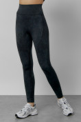 Купить Легинсы для фитнеса женские темно-бежевого цвета 1002TB, фото 2