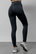 Купить Легинсы для фитнеса женские темно-серого цвета 1002TC, фото 6