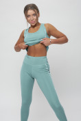 Купить Костюм для фитнеса женский бирюзового цвета 1003Br, фото 13