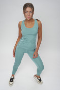 Купить Костюм для фитнеса женский бирюзового цвета 1003Br, фото 26
