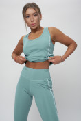 Купить Костюм для фитнеса женский бирюзового цвета 1003Br, фото 27